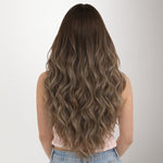 Honey Blonde Balayage (4/26/4) Genius Tape Weft Hair Extensions 60g-100% Remy Human Hair.