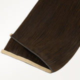 Chocolate Brown (4A) Genius Tape Weft Hair Extensions 60g-100% Remy Human Hair.