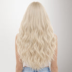 Pure Platinum Blonde (1000) Genius Tape Weft Hair Extensions 60g-100% Remy Human Hair.