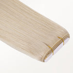 Pure Platinum Blonde (1000) Genius Tape Weft Hair Extensions 60g-100% Remy Human Hair.