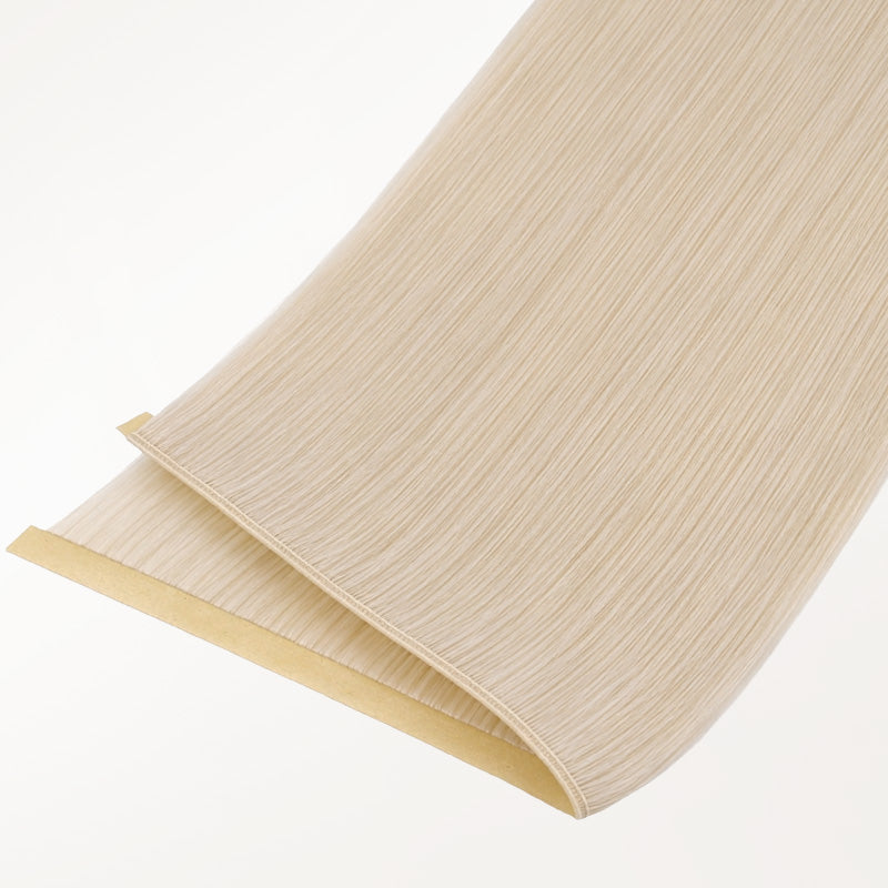 Pure Platinum Blonde (1000) Genius Tape Weft Hair Extensions 60g-100% Remy Human Hair.