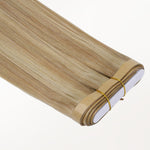 Dirty Blonde Highlights (18D/22F) Genius Tape Weft Hair Extensions 60g-100% Remy Human Hair.