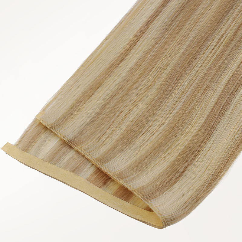 Dirty Blonde Highlights (18D/22F) Genius Tape Weft Hair Extensions 60g-100% Remy Human Hair.