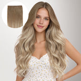 Natural Blonde Balayage (18ET90A) Genius Tape Weft Hair Extensions 60g-100% Remy Human Hair.