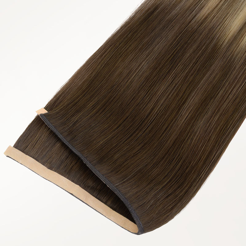 Bleach Blonde Balayage (3/8/613) Genius Tape Weft Hair Extensions 60g-100% Remy Human Hair.