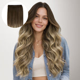 Bleach Blonde Balayage (3/8/613) Genius Tape Weft Hair Extensions 60g-100% Remy Human Hair.