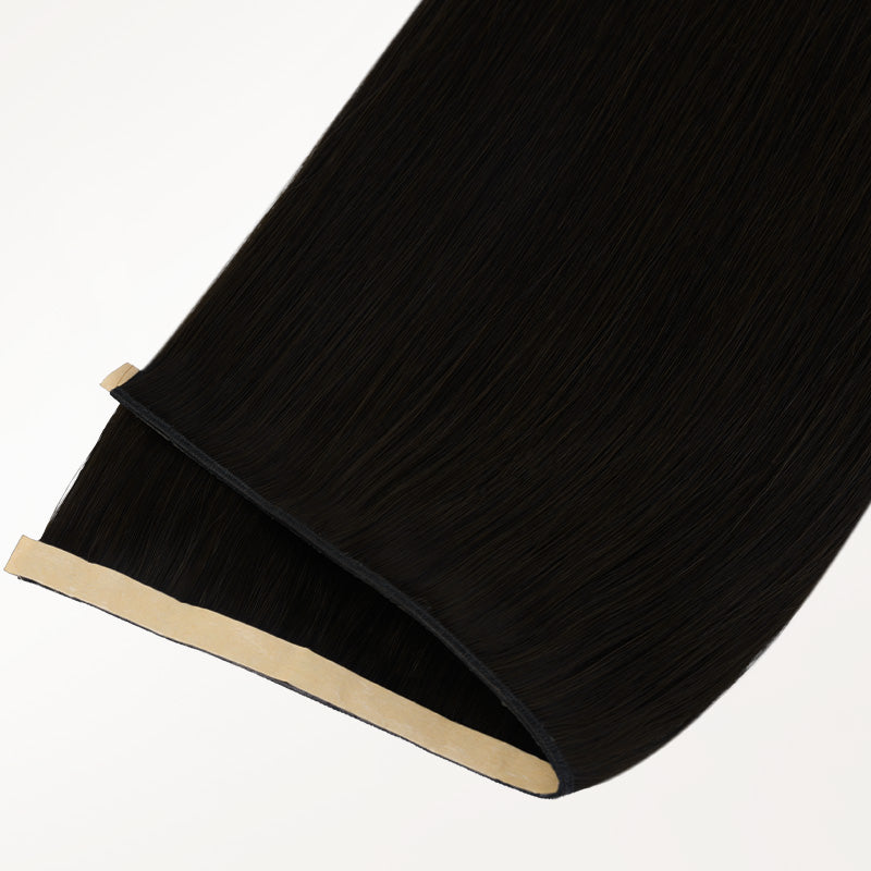 Jet Black (1) Genius Tape Weft Hair Extensions 60g-100% Remy Human Hair.