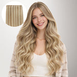 Light Blonde Highlights (16/22A) Genius Tape Weft Hair Extensions 60g-100% Remy Human Hair.