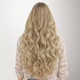 Light Blonde Highlights (16/22A) Genius Tape Weft Hair Extensions 60g-100% Remy Human Hair.