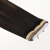 Dark Brown Balayage (2/6/2) Genius Tape Weft Hair Extensions 60g-100% Remy Human Hair.