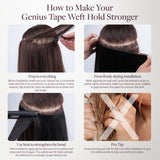BALAYAGE RUBIO MIEL (4/26/4) Extensiones de cabello con trama cosida