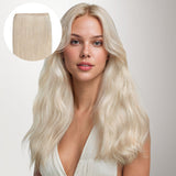Pure Platinum Blonde (1000) Genius Tape Weft Hair Extensions 60g-100% Remy Human Hair.