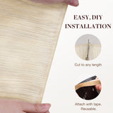 Pure Platinum Blonde (1000) Genius Tape Weft Hair Extensions 60g