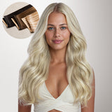 Ash Blonde Highlights (17A/60A) Genius Tape Weft Hair Extensions 50-80g