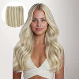 Ash Blonde Highlights (17A/60A) Genius Tape Weft Hair Extensions 60g