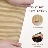 Dirty Blonde Highlights (18D/22F) Genius Tape Weft Hair Extensions 60g