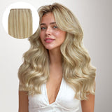 Dirty Blonde Highlights (18D/22F) Genius Tape Weft Hair Extensions 60g-100% Remy Human Hair.