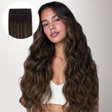 Dark Brown Balayage (2/6/2) Genius Tape Weft Hair Extensions 60g