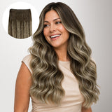 Honey Blonde Balayage (4/26/4) Genius Tape Weft Hair Extensions 50-80g