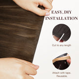 BALAYAGE RUBIO MIEL (4/26/4) Extensiones de cabello con trama cosida