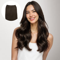 Dark Brown (2) Genius Tape Weft Hair Extensions 60g – 100% Remy Human Hair.