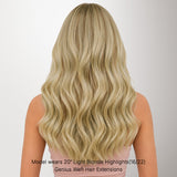 BALAYAGE RUBIO MIEL (4/26/4) Extensiones de cabello con trama cosida