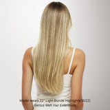 BALAYAGE RUBIO MIEL (4/26/4) Extensiones de cabello con trama cosida