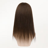 Chocolate Brown (4A) Human Hair Topper