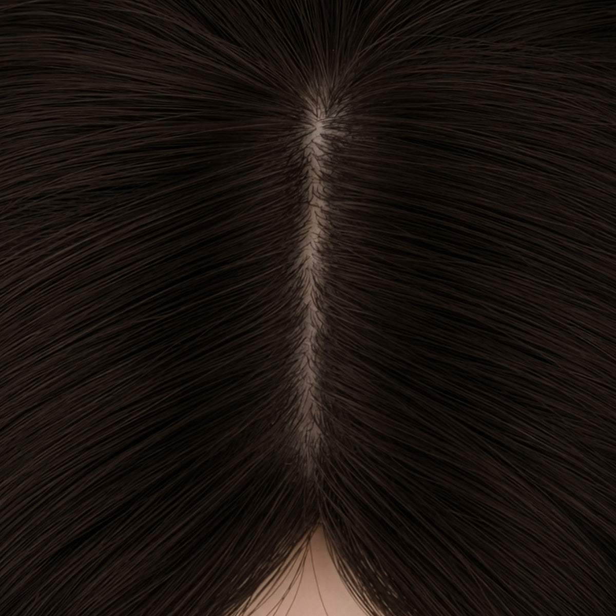  Chocolate Brown (4A) Topper-100% Remy Human Hair.