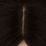  Chocolate Brown (4A) Topper-100% Remy Human Hair.