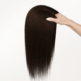 Dark Brown (2) Human Hair Topper
