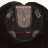 Dark Brown (2) Human Hair Topper