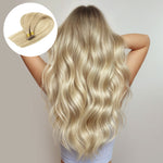 Natural Blonde Balayage (18ET90A) I-Tip Hair Extensions 50g – 100% Remy Human Hair by GOO GOO Hair.