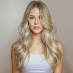 Natural Blonde Balayage (18ET90A) I-Tip Hair Extensions 50g – 100% Remy Human Hair by GOO GOO Hair.