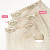 Pure Platinum Blonde (1000) Invisi Edge Seamless Clip-Ins (140g-160g)