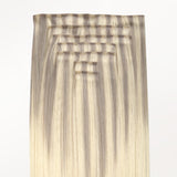 Platinum Blonde Balayage (17/22/60) Invisi Edge Seamless Clip-Ins (140g-160g)
