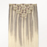 Platinum Blonde Balayage (17/22/60) Invisi Edge Seamless Clip-Ins (140g-160g)