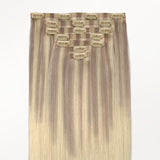 HELLBLONDE STRÄHNEN (16/22) Einnähbare Haarverlängerungen