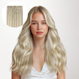 Ash Blonde Highlights (17A/60A) Invisi Edge Seamless Clip-Ins (140g-160g)