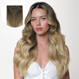 Bleach Blonde Balayage (3/8/613) Invisi Edge Seamless Clip-Ins (140g-160g)