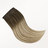 Bleach Blonde Balayage (3/8/613) Invisi Edge Seamless Clip-Ins (140g-160g)