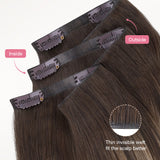 Honey Blonde Balayage (4/26/4) Invisi Edge Seamless Clip-Ins (140g-160g)