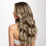 Golden Blonde Highlights (8B/60B) Invisi Edge Seamless Clip-Ins (140g-160g)