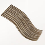 Golden Blonde Highlights (8B/60B) Invisi Edge Seamless Clip-Ins (140g-160g)