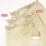 Platinum Blonde (60A) Invisi Edge Seamless Clip-Ins (140g-160g)