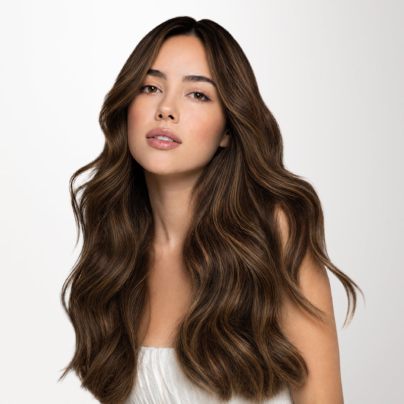 Dirty Blonde Highlights (18D/22F) Invisi Edge Seamless Clip-Ins (140g-160g)-100% Remy Human Hair.