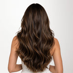  Dirty Blonde Highlights (18D/22F) Invisi Edge Seamless Clip-Ins (140g-160g)-100% Remy Human Hair.