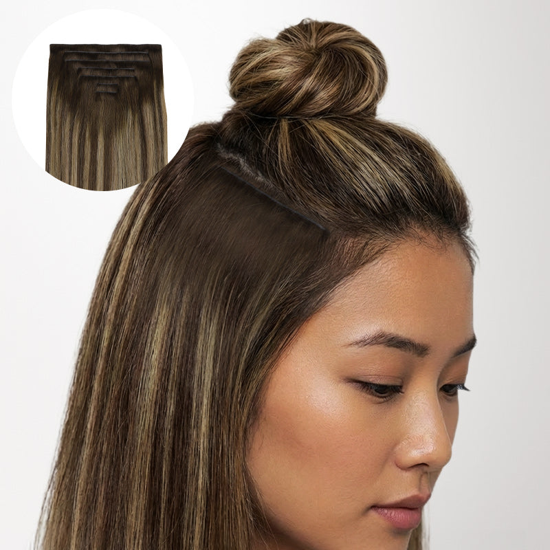 CARAMEL BLONDE BALAYAGE (4/27/4) Einnähende Haarverlängerungen