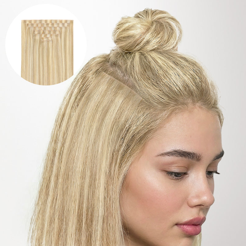Dirty Blonde Highlighted Bleach Blonde (18A/613A) | GOO GOO Hair