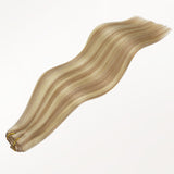  Natural Blonde Balayage (18ET90A) Invisi Edge Seamless Clip-Ins (140g-160g)-100% Remy Human Hair.